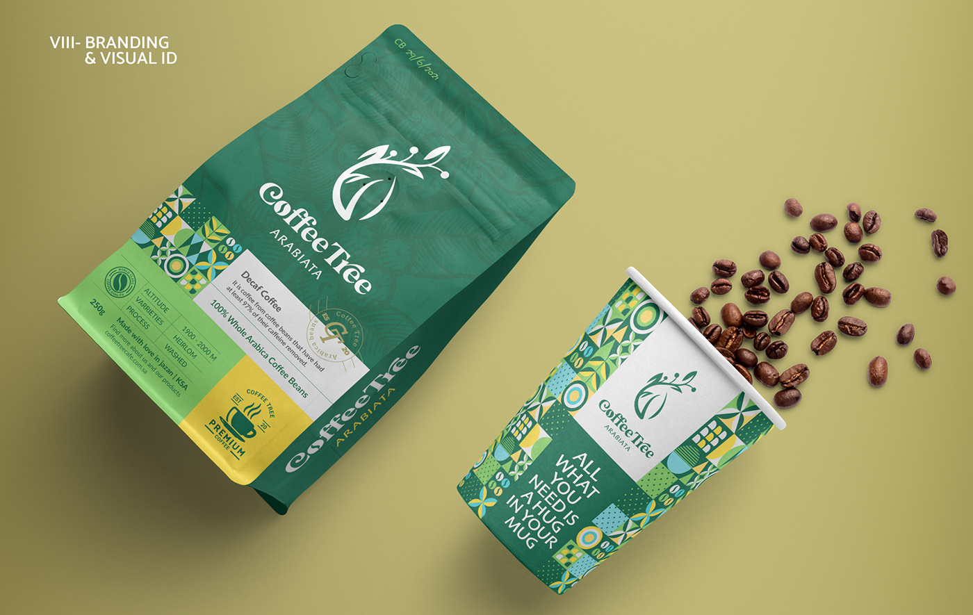 flat bottom brown paper bag Kaffee mit flachem Bodentasche