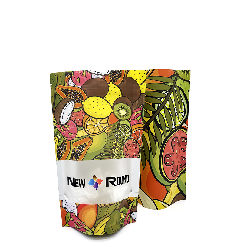Kundenspezifischer Digitaldruck für Verpackungen aus laminiertem Kunststoff mit Reißverschluss, Standbeutel aus Aluminiumfolie mit Reißverschluss, Soft-Touch-Mylar-Beutel 