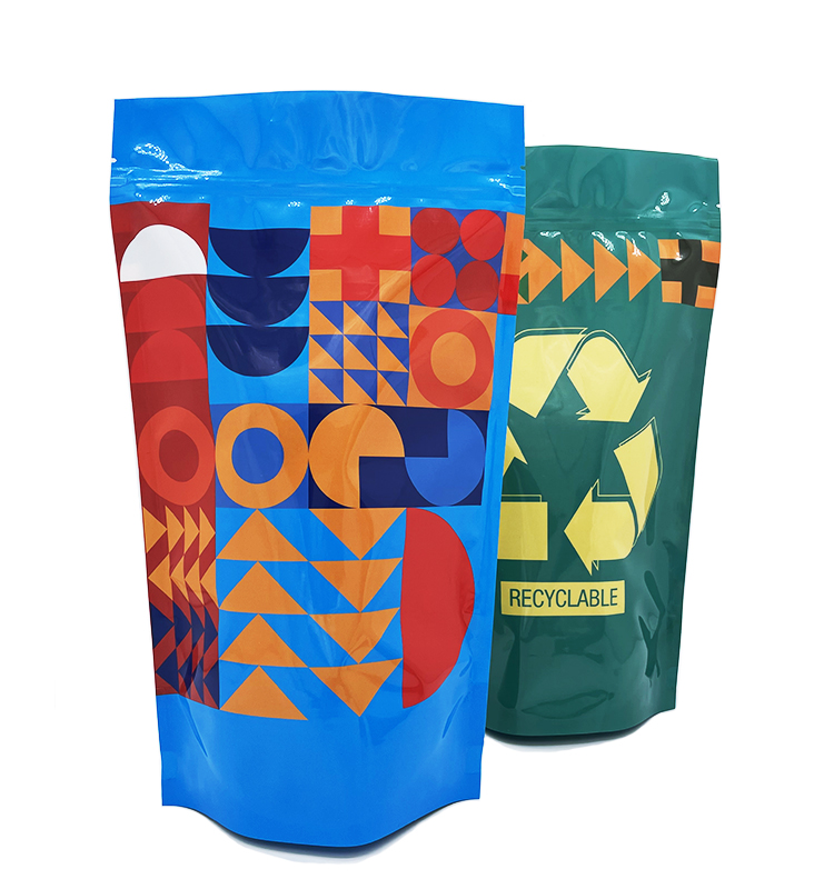 Große wiederverschließbare Beutel, ab Werk direkt recycelbare Verpackungsbeutel für Babynahrung, Doypack Poly Zip Lock, kundenspezifische Beutel