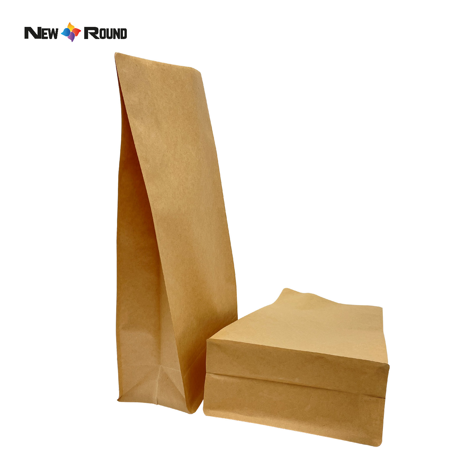 PLA Biologisch abbaubare, wiederverschließbare, kompostierbare, biologisch abbaubare Verpackung, bedruckter Beutel, individuelle Kraftpapier-Logo-Verpackung, Kaffeebeutel