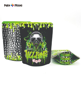 Plastikweiche Touch -Paket -Beutel Folie Digital Black Matt Gummi -Süßigkeiten essbare Verpackung 3,5 g Kinderproof Mylar -Taschen