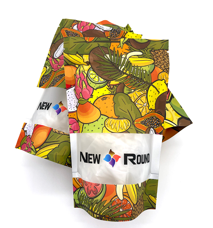 Kundenspezifischer Digitaldruck für Verpackungen aus laminiertem Kunststoff mit Reißverschluss, Standbeutel aus Aluminiumfolie mit Reißverschluss, Soft-Touch-Mylar-Beutel 