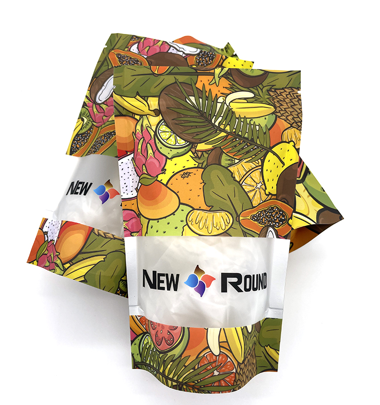 Kundenspezifischer Digitaldruck für Verpackungen aus laminiertem Kunststoff mit Reißverschluss, Standbeutel aus Aluminiumfolie mit Reißverschluss, Soft-Touch-Mylar-Beutel 