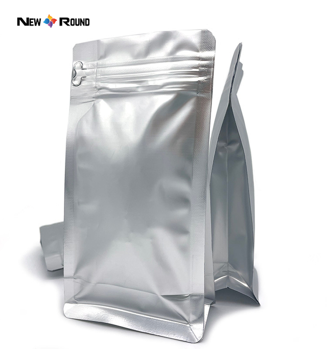 50g 500g 1kg individuell bedruckte leere Kaffee-Teebeutel mit flachem Boden und Kaffeebohnen-Verpackungsbeutel