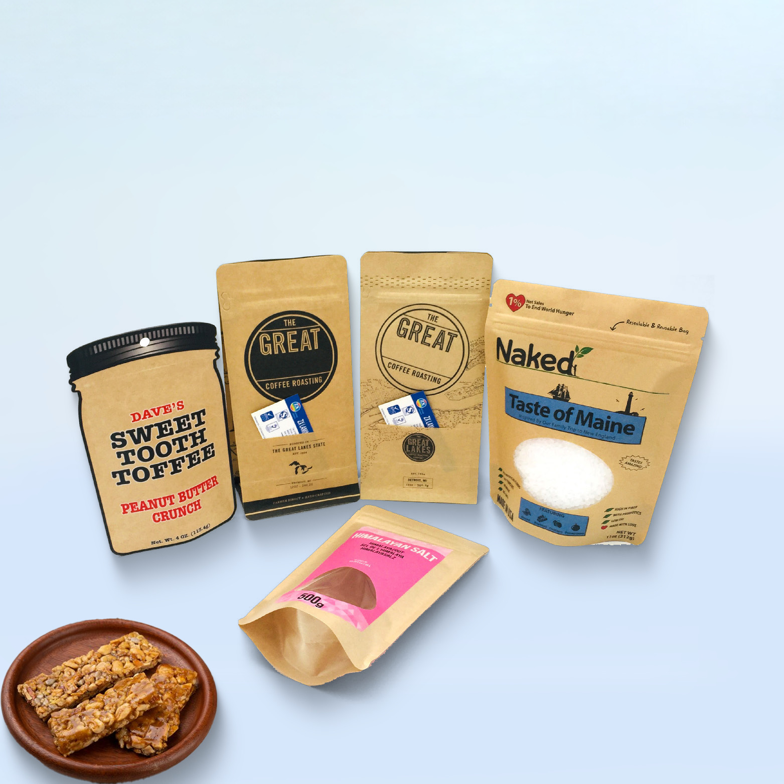 Großhandel Aluminiumfolie Flachbodenbeutel Katze Tierfutter Verpackungsbeutel