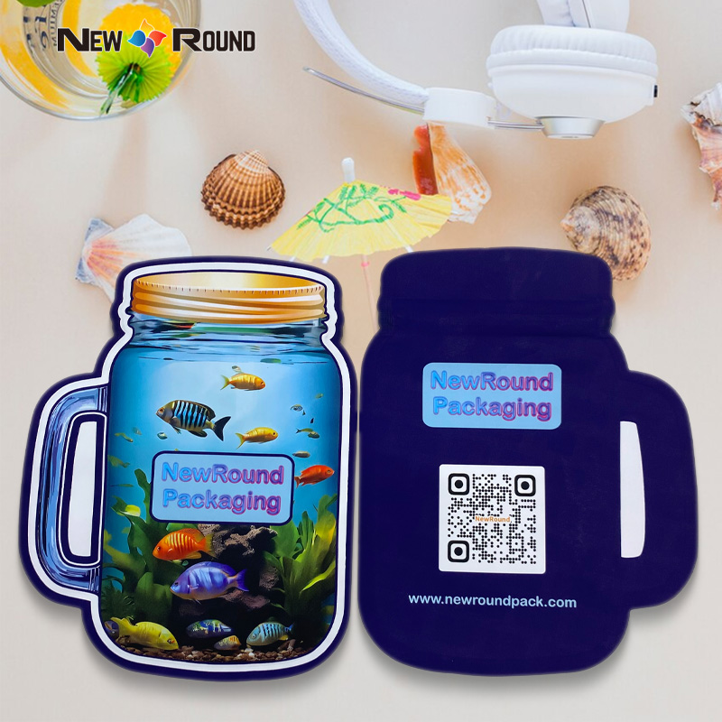 Custom Stanze Schnittverpackung Mylar Bags Material