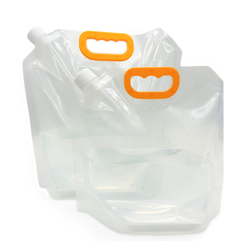Großhandel aus klarem, transparentem Kunststoff, Einwegbeutel für Getränke, Saft/Wasser/Flüssigkeit, Auslaufbeutel mit Griff