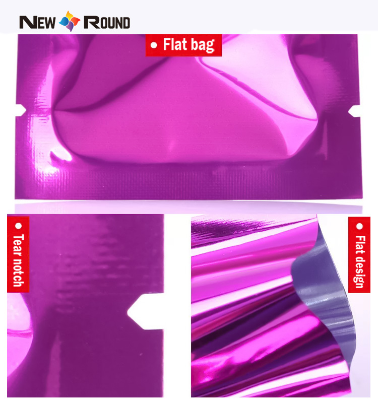 Zubehör aus Aluminiumfolie, wiederverwendbare Doypack-Mylar-Beutel mit Reißverschluss
