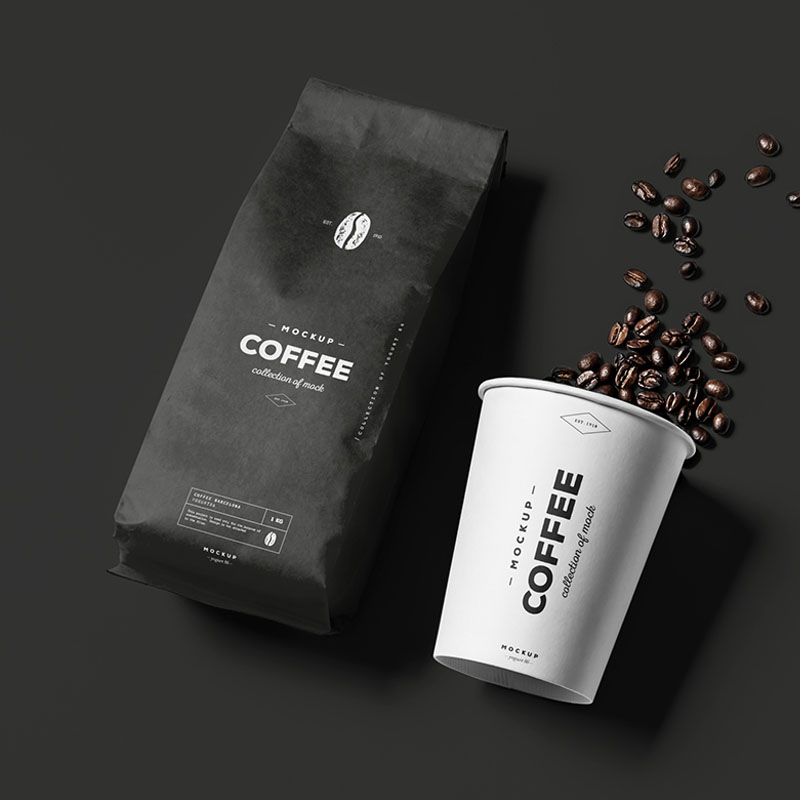 Kompostierbare Dual-Use-Taschen für Kaffee und Snacks