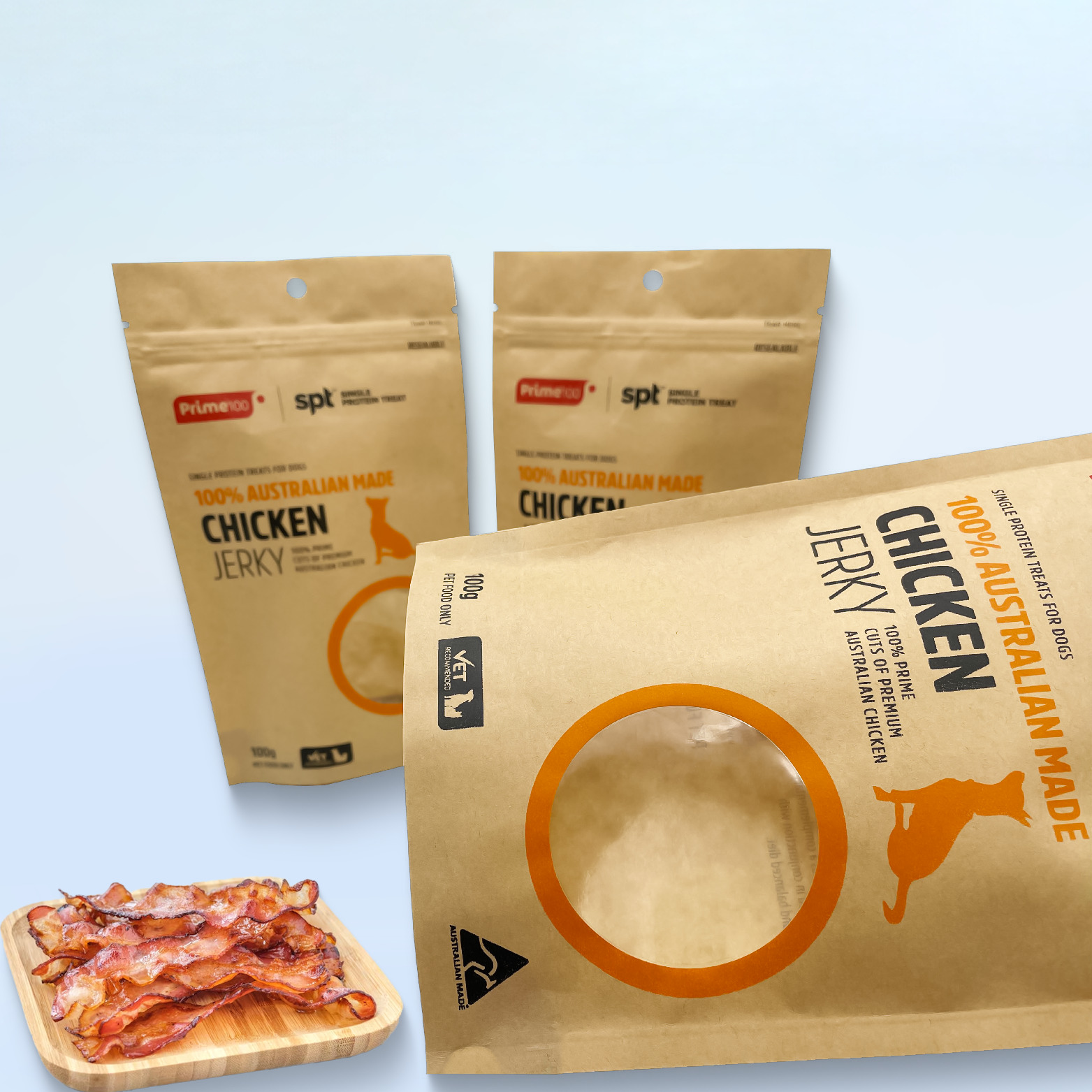Großhandel Aluminiumfolie Flachbodenbeutel Katze Tierfutter Verpackungsbeutel