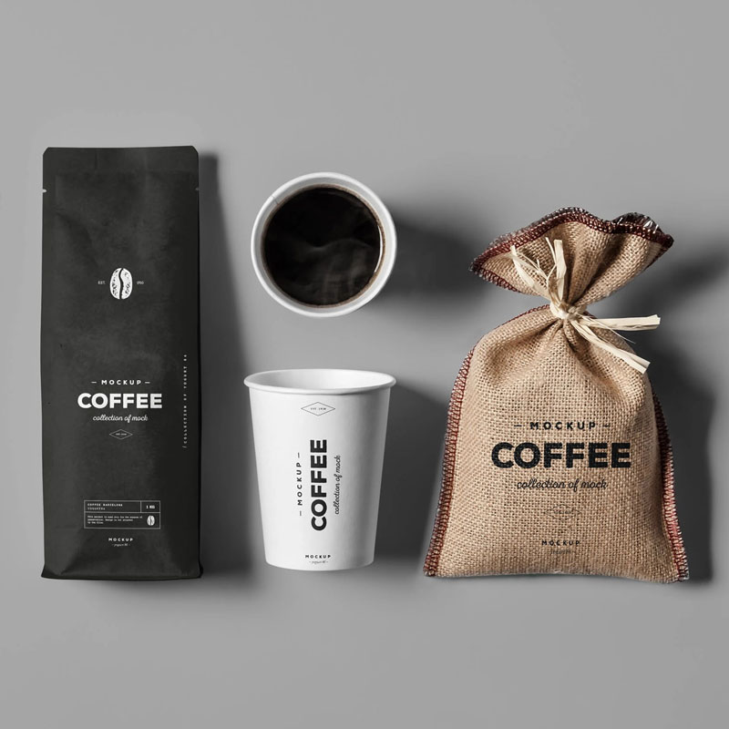 Kompostierbare Dual-Use-Taschen für Kaffee und Snacks