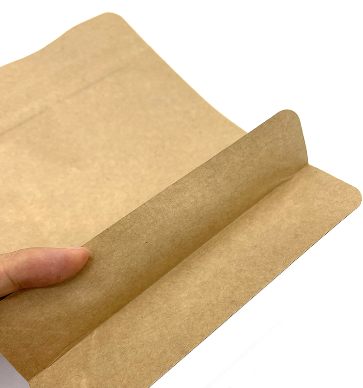 Kraftpapier-Beutel mit quadratischem Boden, verdickter, ölbeständiger Einweg-Papierbeutel