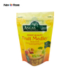 Großhandel mit individuellem Logo für Snacks, Mango, Trockenfrüchte, Kunststoffverpackungen, Standbodenbeutel, Trockenlebensmittel-Verpackungsbeutel