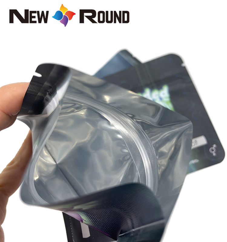 Biologisch abbaubare, recycelte Standbodenbeutel mit individuellem Logo, Trockenlebensmittelverpackung, Kräuter und Gewürze, Mylar-Beutel mit Reißverschluss und Reißverschluss