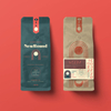 Kompostierbare Seite Zwickeltaschen für Kaffee Spezialitäten