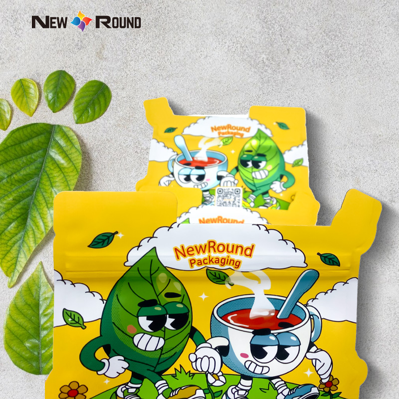 Gummiband -Zip -Lock -Spezialform Mylar Plastiktüte