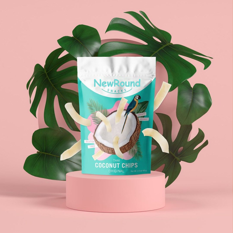 Gedruckte Lebensmittelverpackungen Stand -up -Beutel für Kokos -Chips