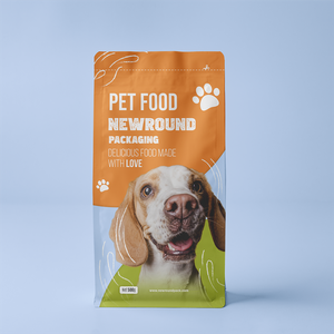 100% recycelbare Flachboden -Hundefutterbeutel