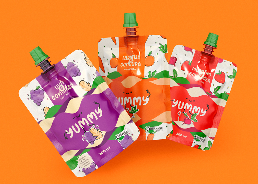 Benutzerdefinierte gedruckte Ausgasbeutel für Bio -Snacks