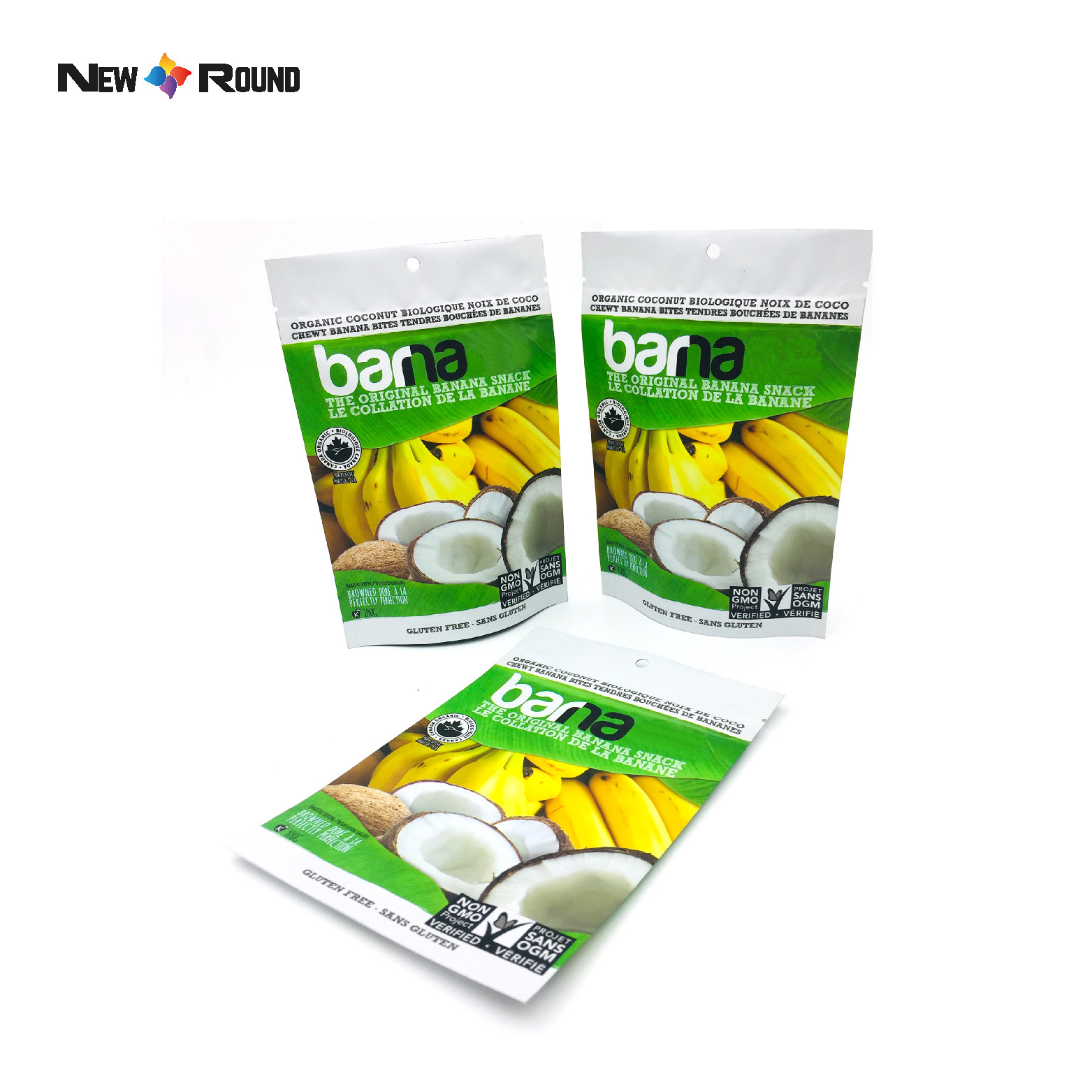 Wiederverschließbare Trockenfrüchte-Gemüse-Kunststoff-Reißverschluss-Lebensmittelverpackungsbeutel, individuell bedruckte Obst-Snack-Beutel