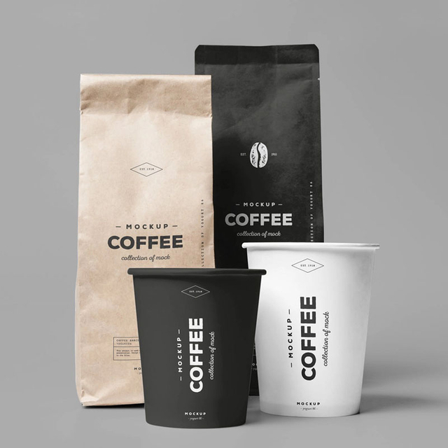 Kompostierbare Dual-Use-Taschen für Kaffee und Snacks