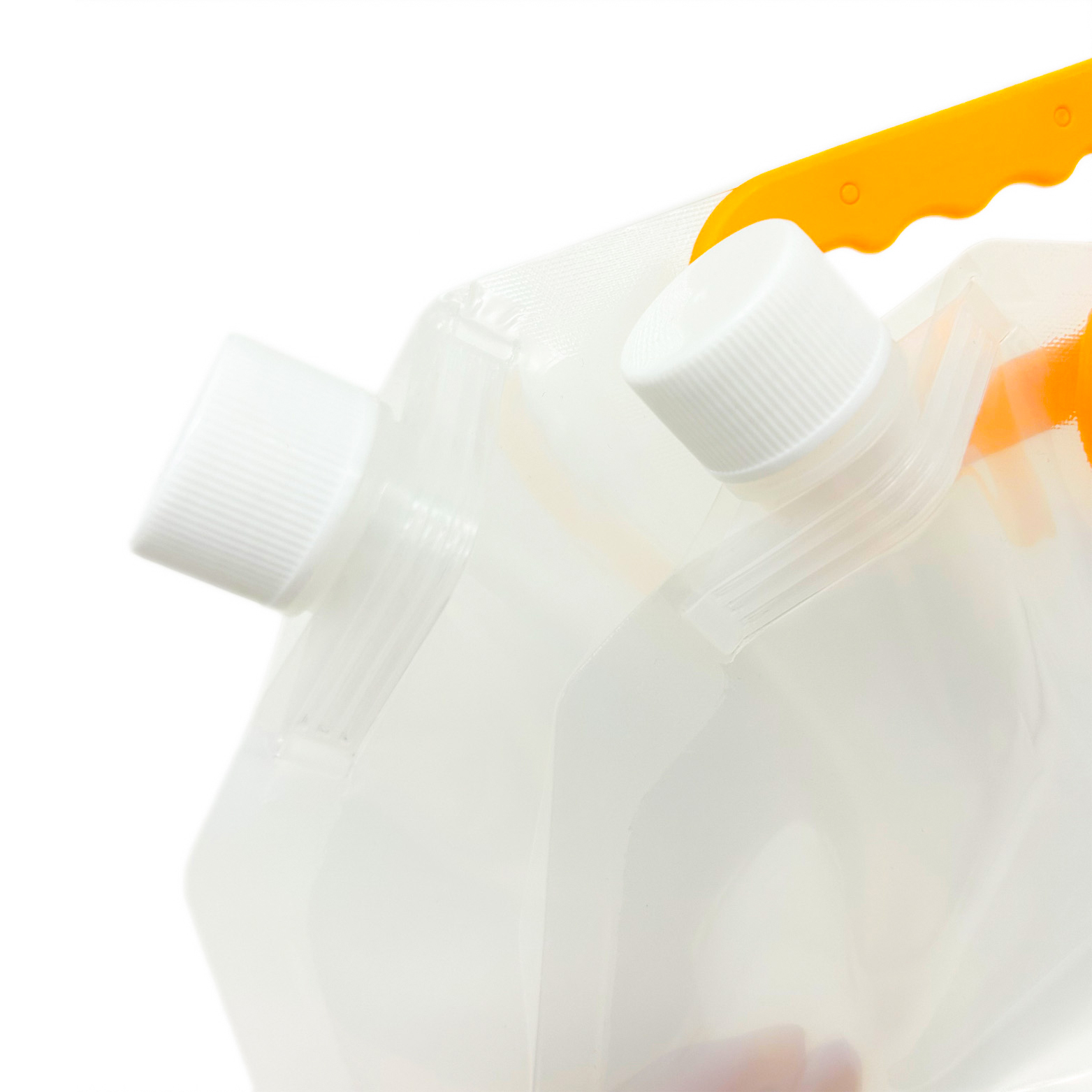 Großhandel aus klarem, transparentem Kunststoff, Einwegbeutel für Getränke, Saft/Wasser/Flüssigkeit, Auslaufbeutel mit Griff