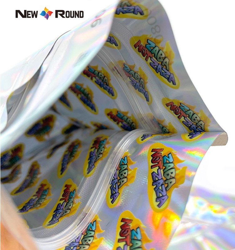 Wiederverschließbare, geruchsdichte kleine Mini-Vorverpackung, kindersichere Bonbonpackung, Gummibärchen, 3,5 g Mylar-Kunststoffbeutel