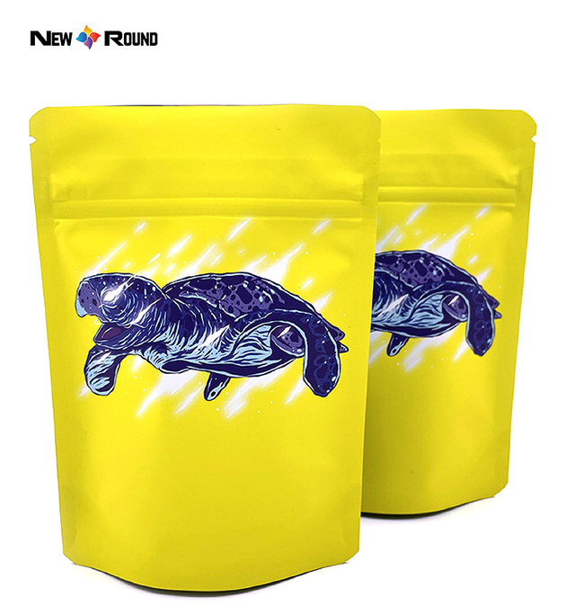 3,5 Mylar-Keksverpackungen Kunststoff-Erdnussbutter-Atemgeruchsbeutel Reise-Mylar-Tasche