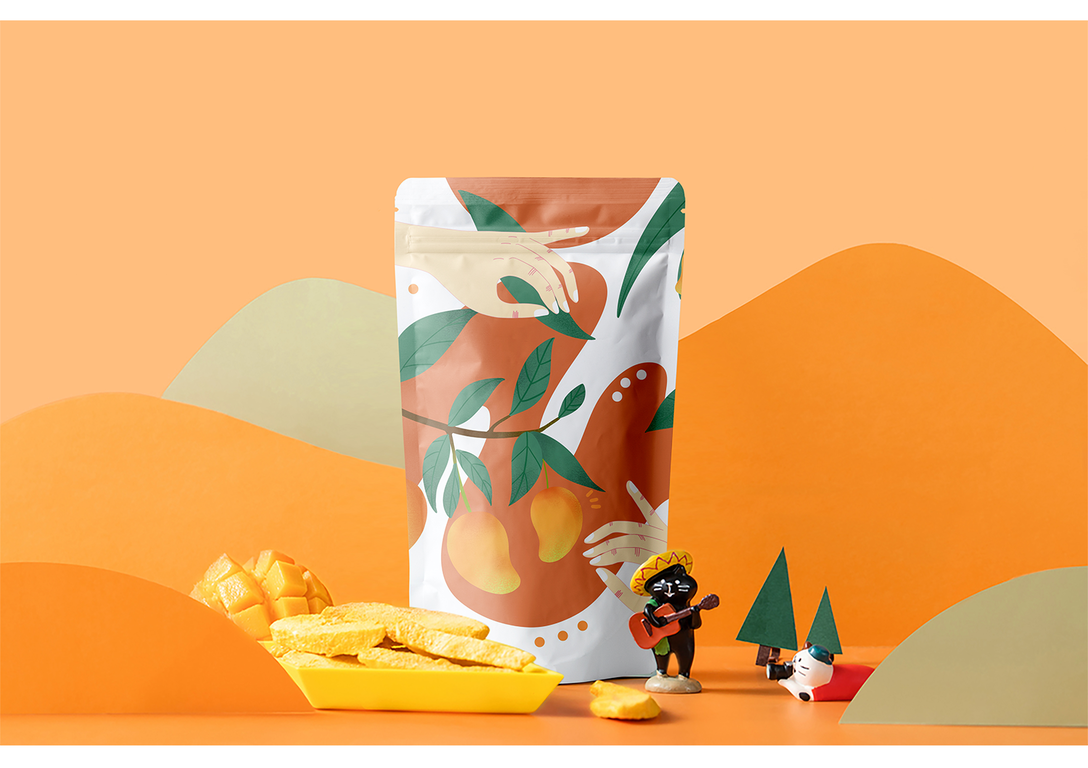 Bio -getrocknete Obstverpackung