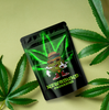 Stehen Sie die Marihuana -Tasche mit Reißverschluss auf