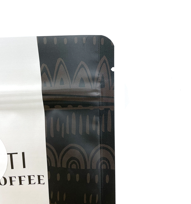 Individuell bedruckte, wiederverschließbare Großhandelsverpackungsbeutel mit flachem Boden und Seitenfalte, Stand-Up-Kaffee-Reißverschlussbeutel 