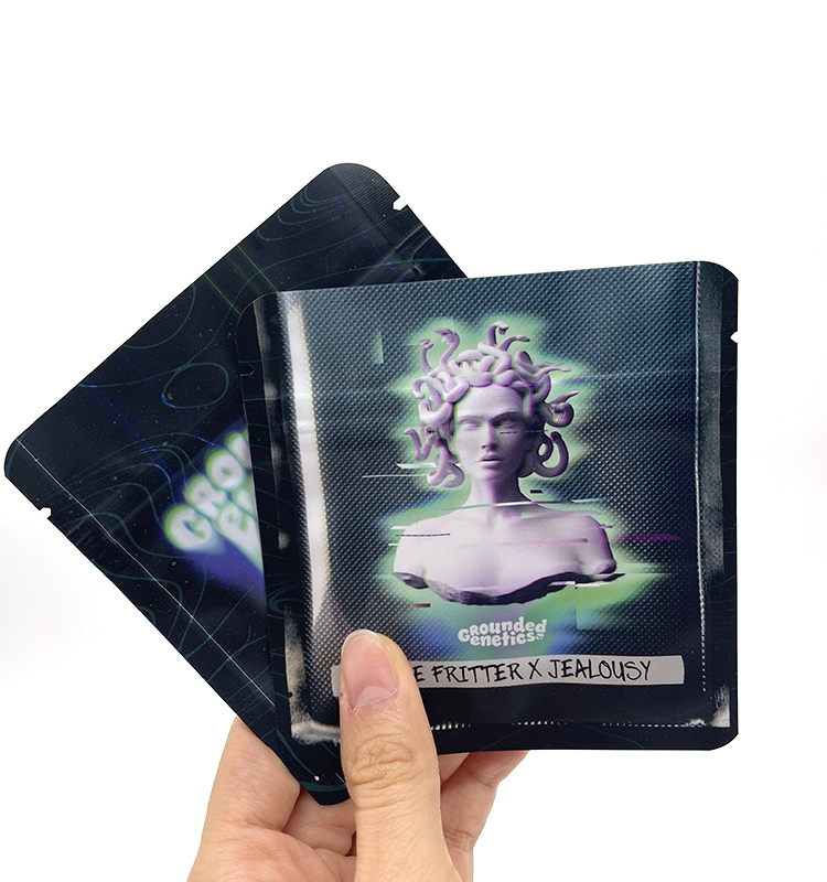 Biologisch abbaubare, recycelte Standbodenbeutel mit individuellem Logo, Trockenlebensmittelverpackung, Kräuter und Gewürze, Mylar-Beutel mit Reißverschluss und Reißverschluss