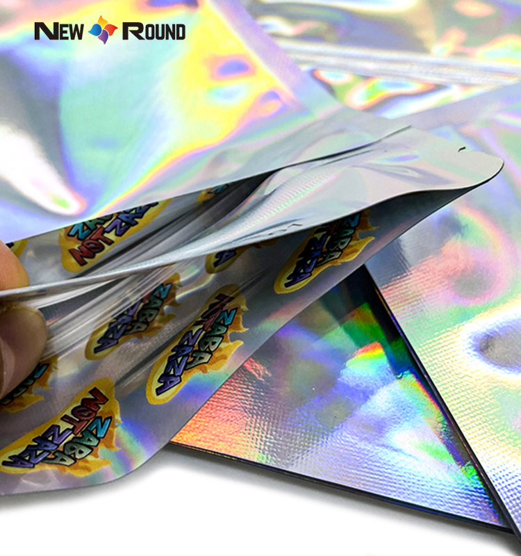 Wiederverschließbare, geruchsdichte kleine Mini-Vorverpackung, kindersichere Bonbonpackung, Gummibärchen, 3,5 g Mylar-Kunststoffbeutel