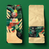 Kompostierbare Seite Zwickeltaschen für Kaffee Spezialitäten